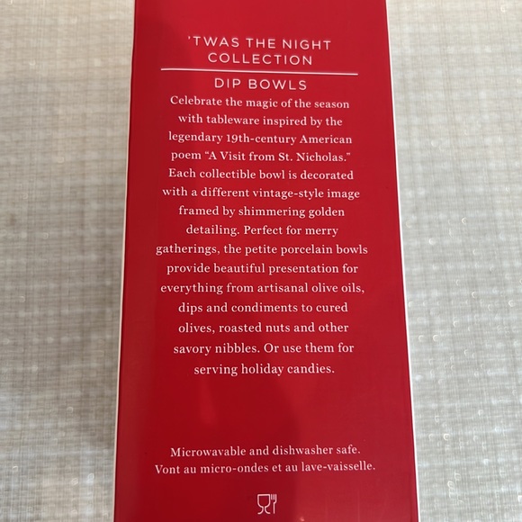 🎄Williams Sonoma🎄’Twas The Night Before Christmas Dip Bowls(Set of 4) - Picture 5 of 15